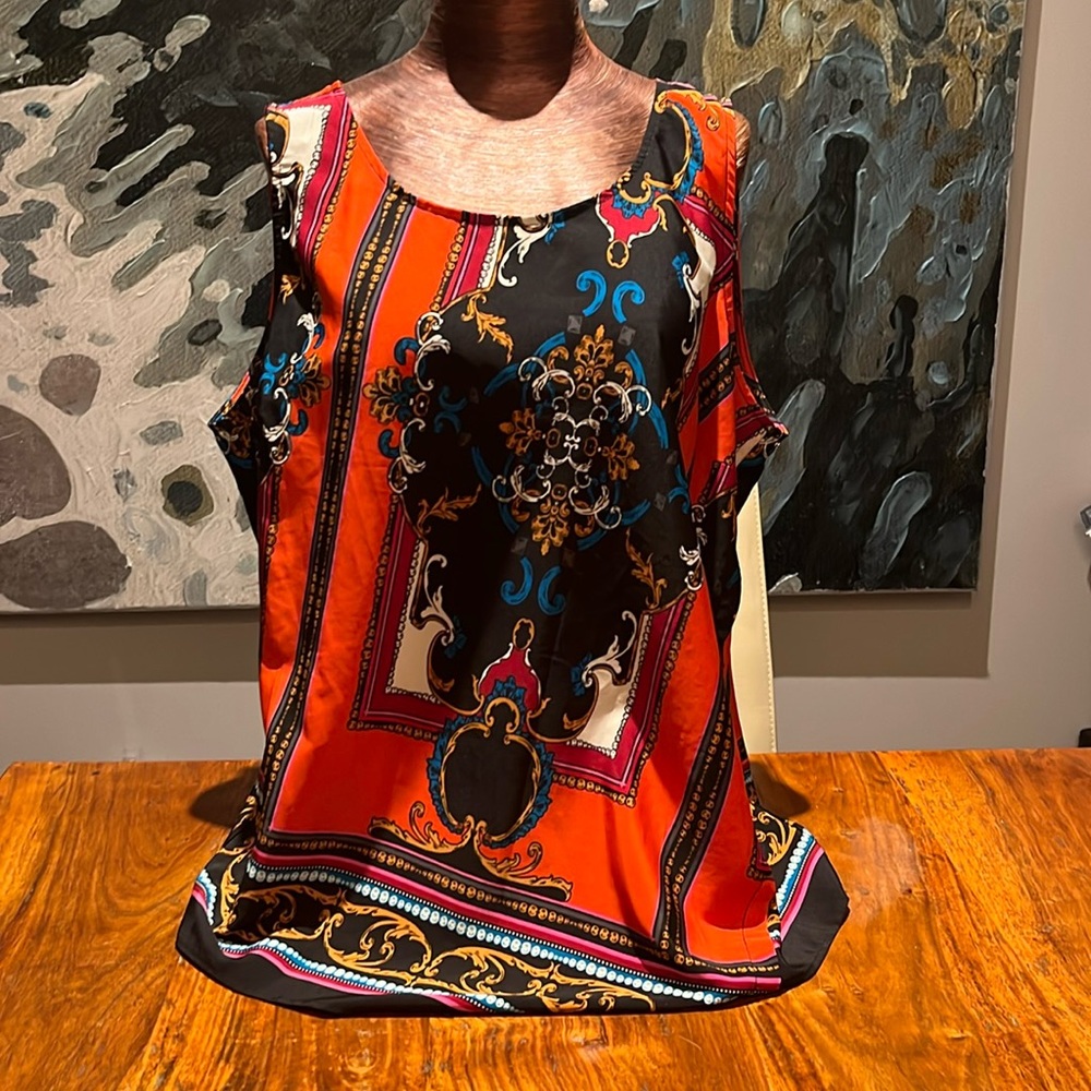 Ellen Tracy Sleeveless Blouse -Size 14
